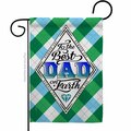 Patio Trasero Best Dad on Earth Family Father Day 13 x 18.5 in. Double-Sided Decorative Vertical Garden Flags for PA3953694